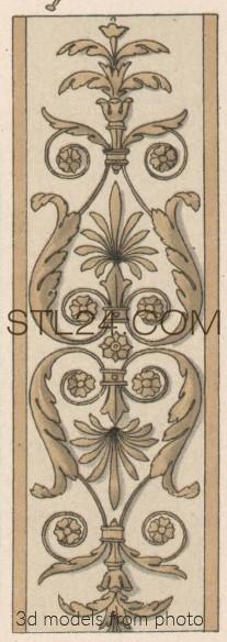 Панели резные (CARVED PANEL_0869 -  | 3D model 3DSMAX / OBJ / STL) 3D модель для ЧПУ станка